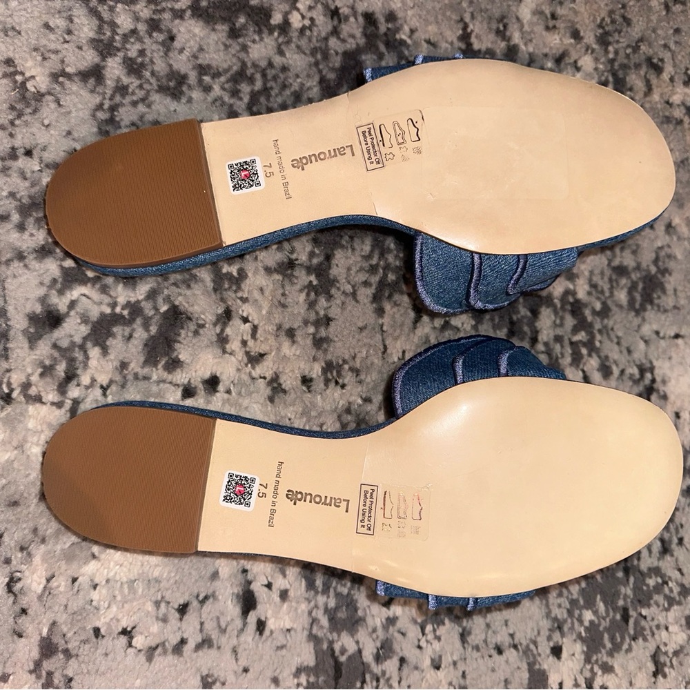 LARROUDÉ Ivy Ruffle Slide Sandals - Picture 8 of 9